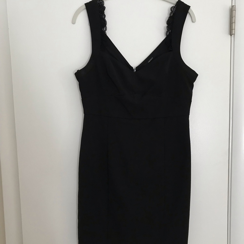 Black mini dress